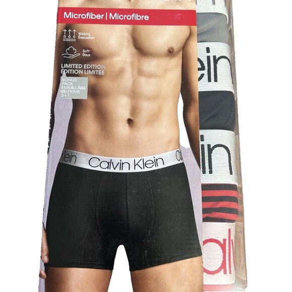 Medium Calvin Klein Microfiber Trunk 4 Pack - Picture 1 of 4